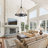 6 - Light 24-Inch Vintage Farmhouse Dimmable Candle Style Wagon Wheel Chandelier for Kitchen Island Living Room Foyer Entryway-367605154