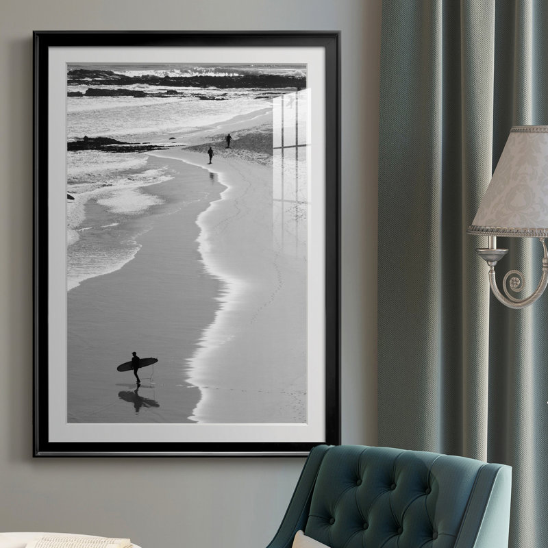 Gold Coast Beach - Photographie de cadre photo sur toile, H 30,5 po x l 42,5 po x P 1,5 po, Cadre noir