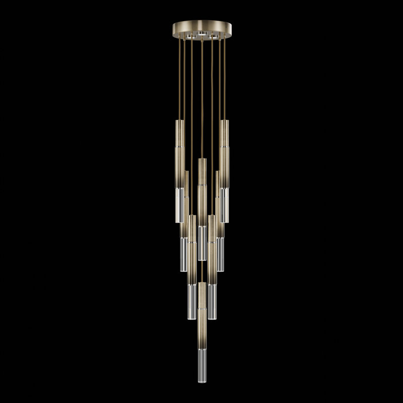 Antonia 11 - Light LED Pendant, Soft Ombre Bronze/Nickel