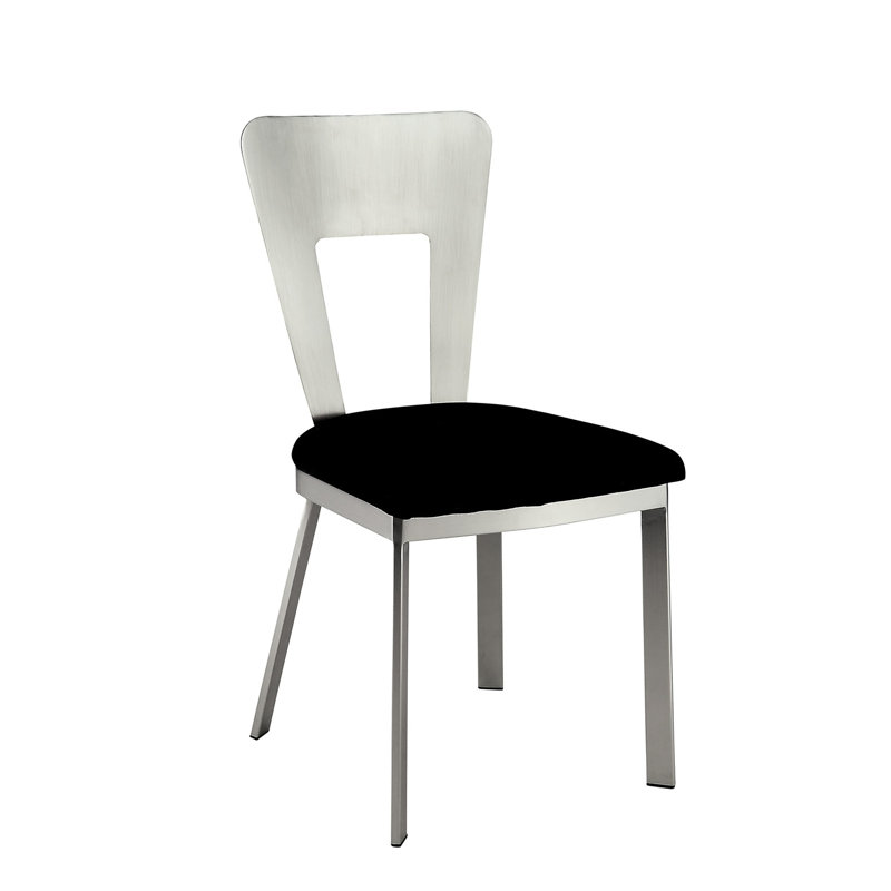 Chaise de salle à manger en métal 2 pièces Contemporary