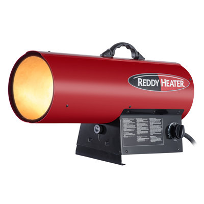 Reddy Heater Propane Forced Air Heater, 125,000 BTU, Outdoor/Indoor - RFG125V