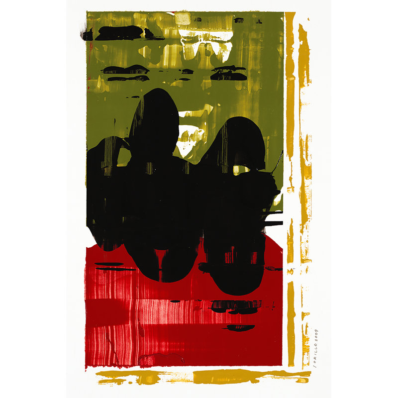 Green/Red Print by Chelsea Art Studio, 27" H x 40" W, Outdoor