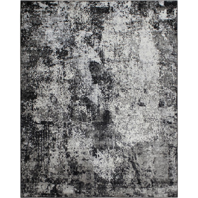 Machine Washable Bridget Gray/Black Rug