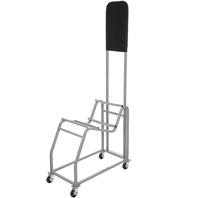 Gray Powder Coated Steel Flat Dolly with Swivel Casters