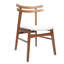 Chaises d'appoint de salle à manger rembourrées modernes avec pieds courbés et en bois massif pour la salle à manger / salon-1128786240-1128786246