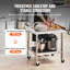 Table de travail portative réglable en acier inoxydable L 28 po x l 24 po x H 30 po VEVOR