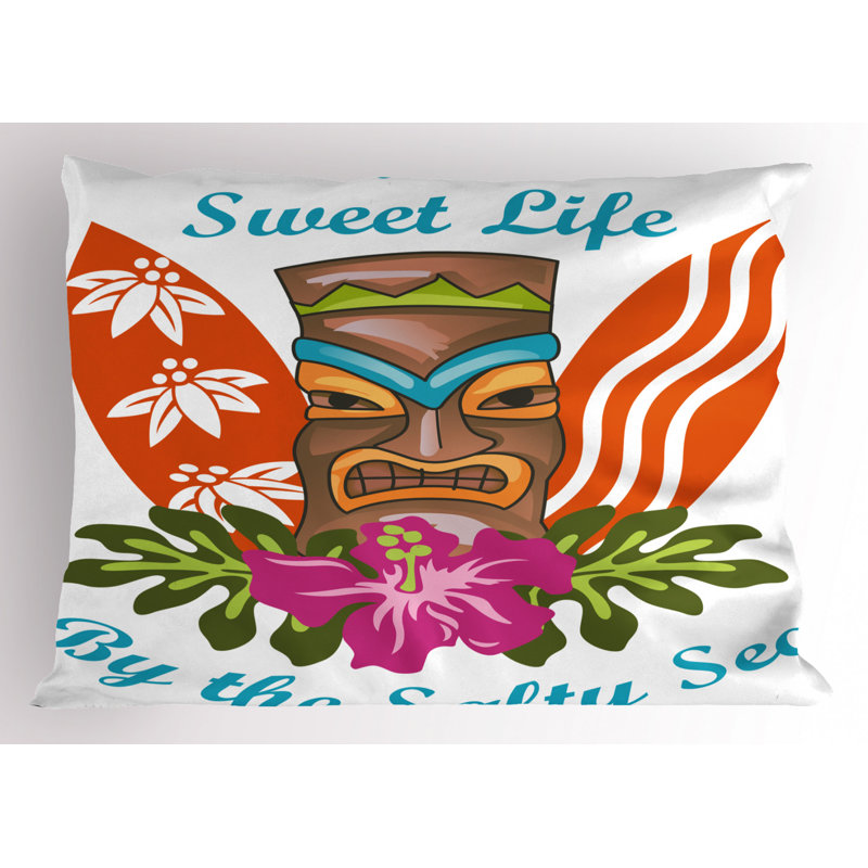 Tiki Polyester Sham Set, Twin