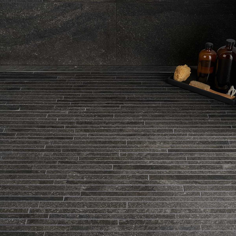 Acadia 12x24 Matte Limestone Look Porcelain Mosaic Tile