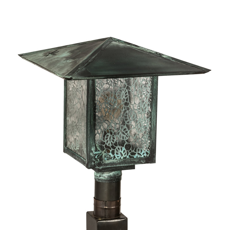 Seneca Lotus Leaf And Dragonfly Seeded Lantern Head