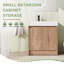 Meuble-lavabo simple avec plateau de meuble-lavabo 29,57 po Joena