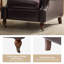 Chaise avec accoudoirs en cuir véritable ciré Stanton-1232072191