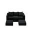 Canapé modulaire modulaire (noir)