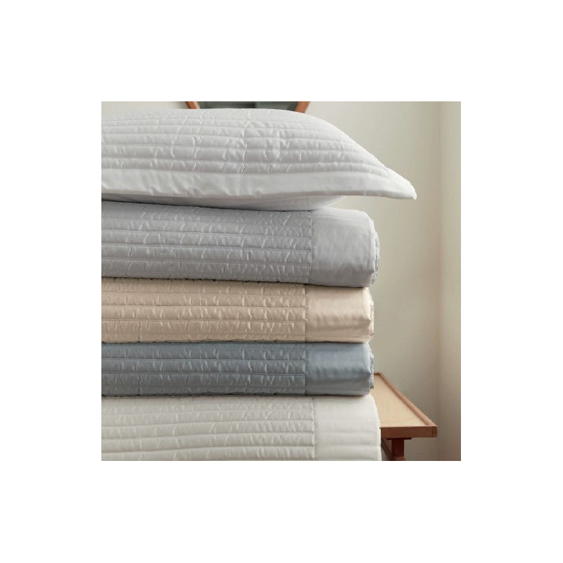 Monroe 100% Cotton Sateen Quilted Coverlet, latte, King