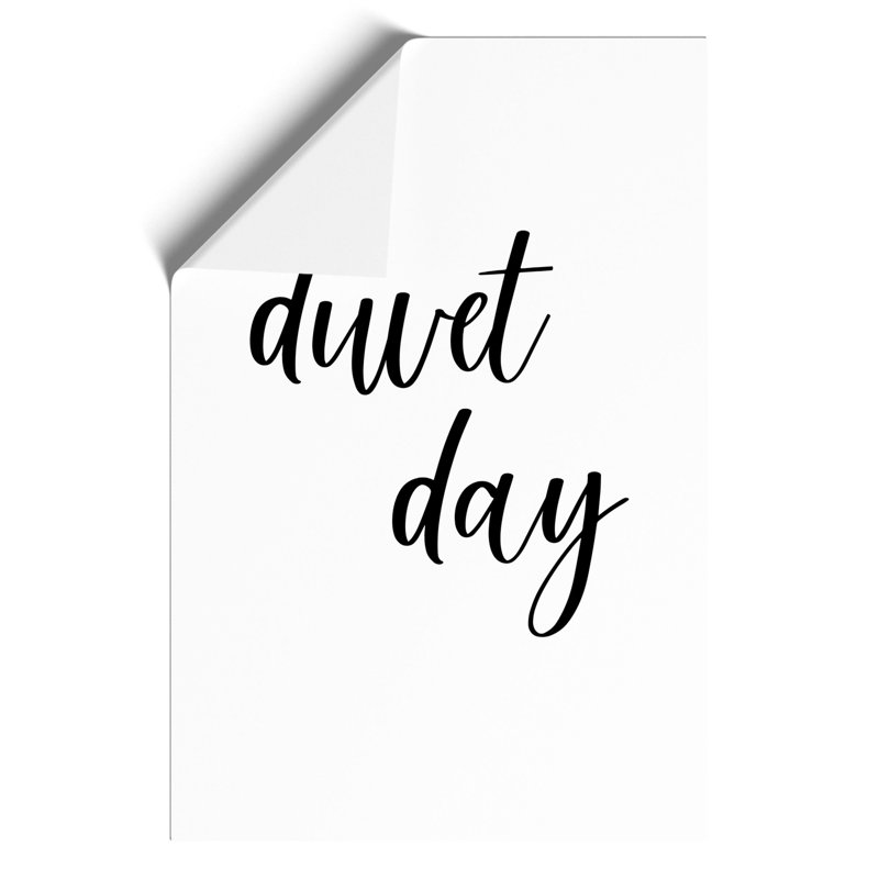 Duvet Day - Frameless Print, 30cm H x 21cm W x 0.1cm D