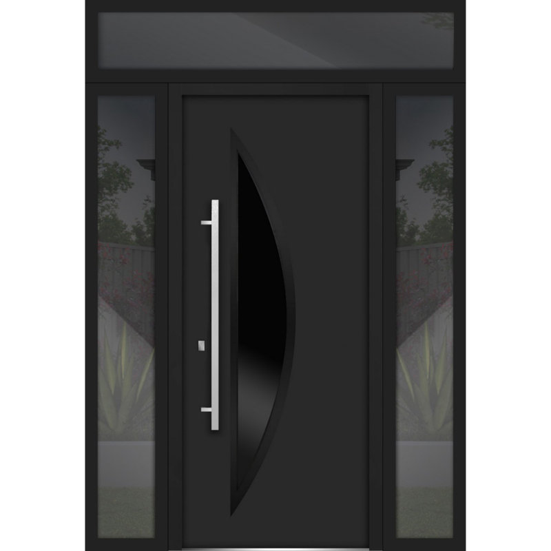 Deux portes d'entrée à l'avant, H 96 po x l 60 po x P 3,25 po, S'ouvre à gauche vers l'intérieur