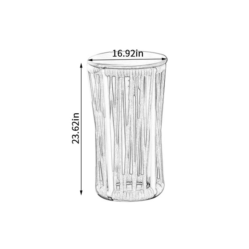 Table d'appoint ronde 16,92 po Breyona