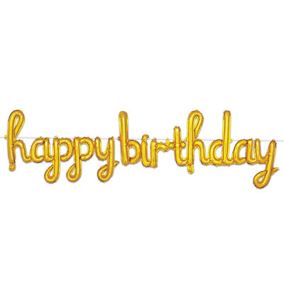 Script Happy Birthday Balloon Streamer