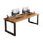 Bureau d'écriture rectangulaire en bois massif brun-982281684