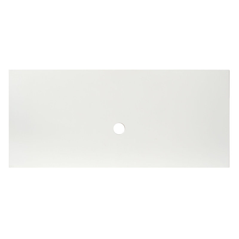 Plateau de meuble-lavabo simple 48,5 po, Aucun trou, Perle