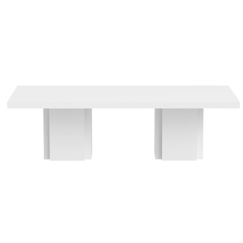 Laubestein Dining Table, White/White