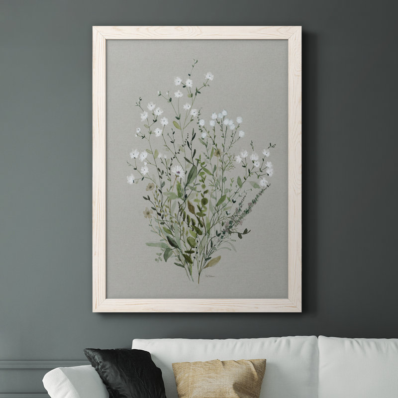 " Bouquet Of Grace II ", White Framed, 44" H x 31" W x 1" D