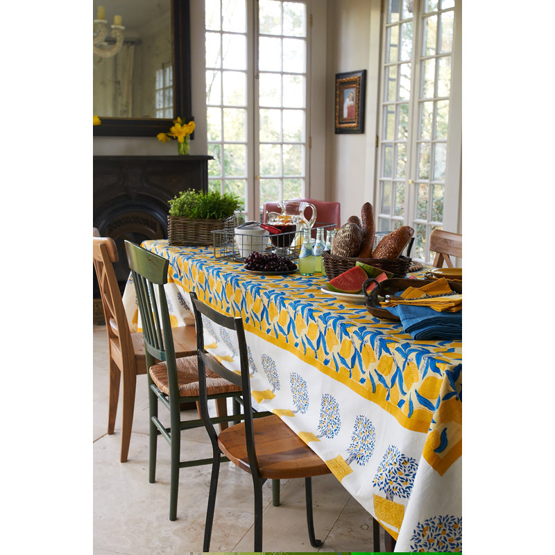 Lemon Tree Tablecloth, 59" W x 86" L