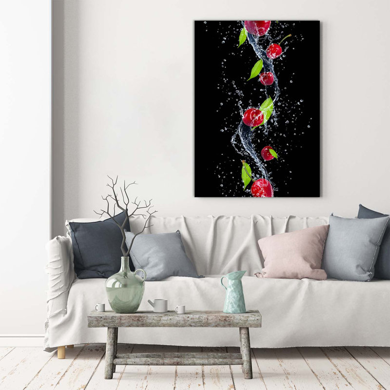 Cherries - Wrapped Canvas Print