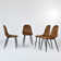 Shivani 5-Piece Modern Dining Set With Rectangular Wood Grain Table And 4 Upholstered Dining Chairs