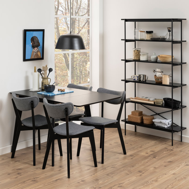 Quercia Rectangular Dining Table, Black