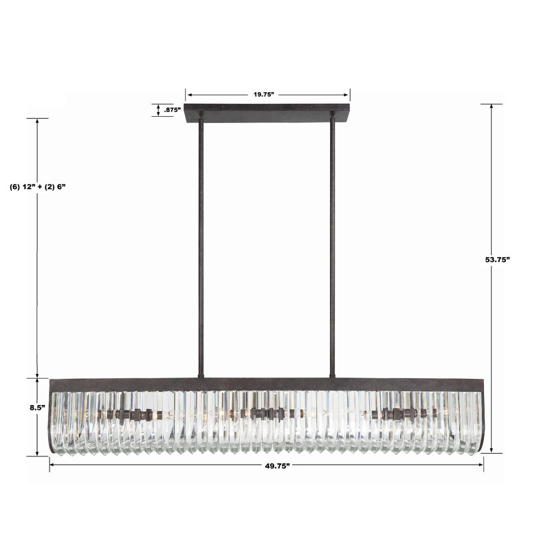 Marpet 6 - Light Gray Kitchen Island Pendant