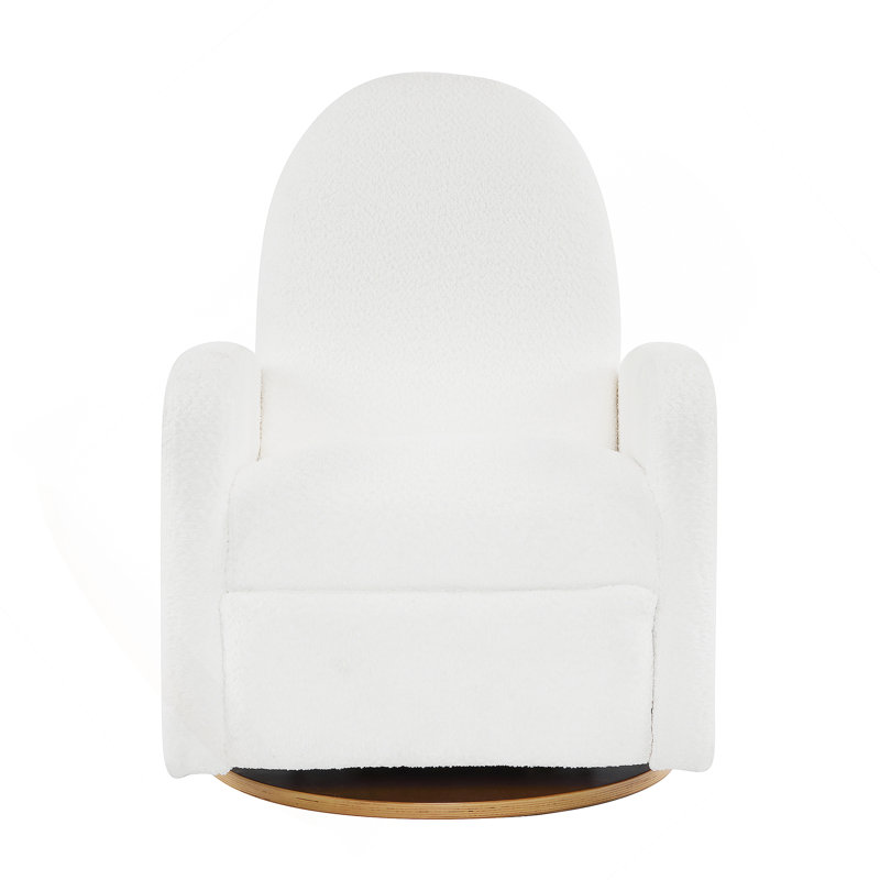 360 Swivel And Glider Recliner Chair-Beige, Beige Boucle