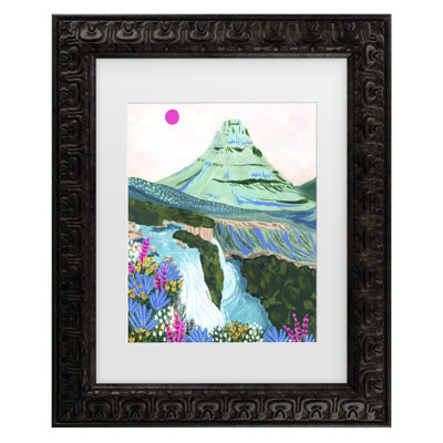 Bolog Sarah Gesek Kirkjufell Matted Framed Art
