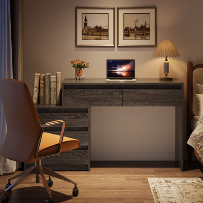 Computer Desk with 5 Drawers