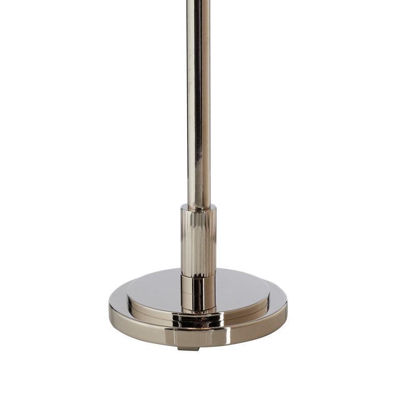 Underwood Table Lamp, Polished Nickel, 28'' H x 6'' W x 6'' D, In-Line