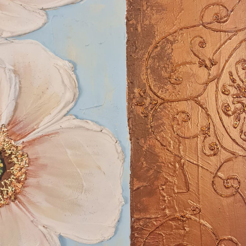 Peinture à l'huile décorative, H 39,37 po x l 39,37 po x P 1 po