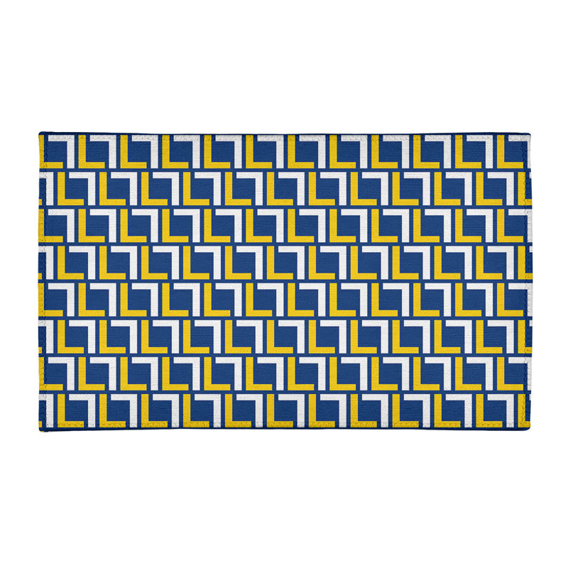 Geometric Indoor Rug, Rectangle 2' x 3'