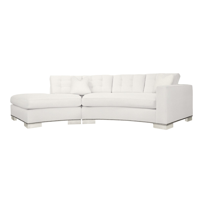 Canapé modulaire 2 pièces Michael Weiss, Kennelly Snow, Casa Blanca