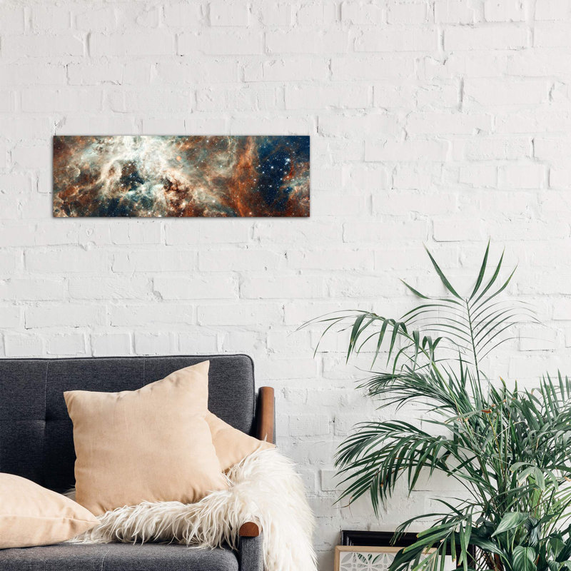 Stardust Flare - Wrapped Canvas Panoramic Print, 30.48 cm H x 91.44 cm W x 1.91 cm D