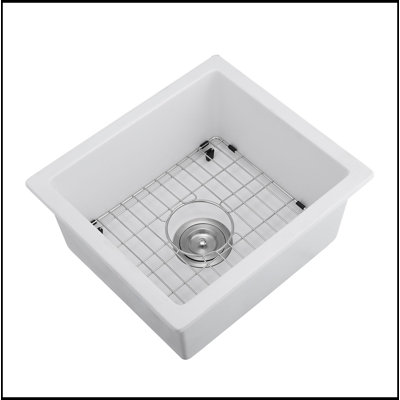 Undermount Bar Sink With Grid And Strainer