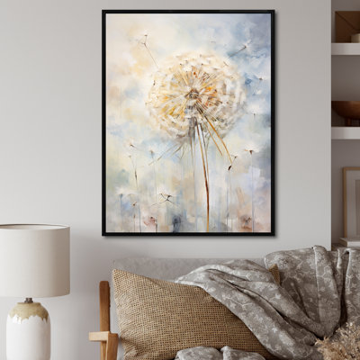 Dandelion Charm in Winter I - Pissenlit, art mural