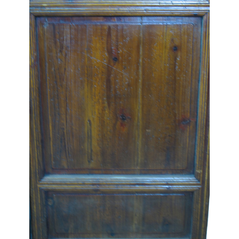 Asian Classic Stained Wood Pivot Screen Door