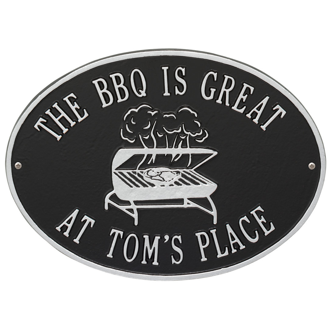 Personalized Grill Plaque Wall Décor Whitehall Products 