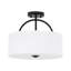 Plafonnier semi-encastré cylindrique rond 2 lumières Ralston-1431236336