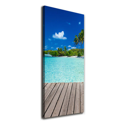 Tropical Beach - Wrapped Canvas Print