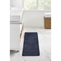 Alex Reversible Black and White Bath Runner Rug 24x60 + Reviews