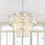 Lustre rond à 11 lumières avec cristal