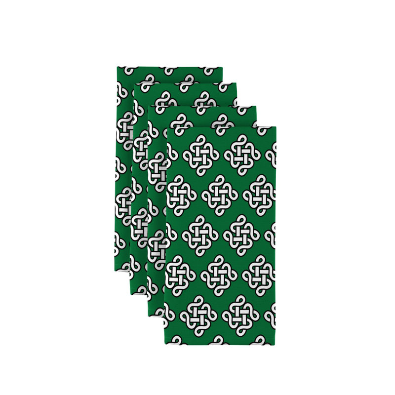 Polyester Geometric Square Napkin