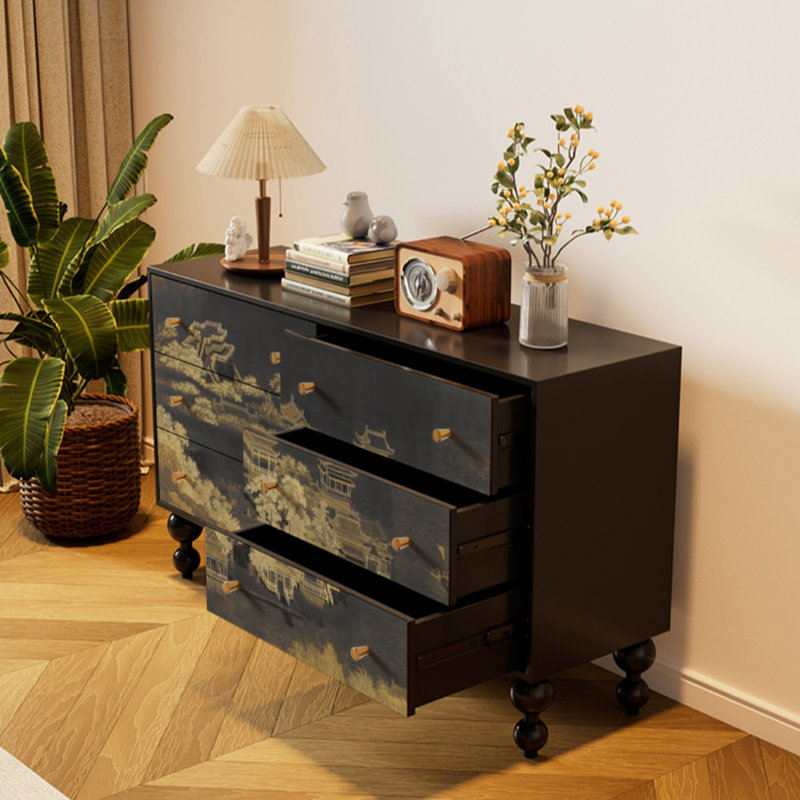Armoire de rangement moderne et simple en bois massif