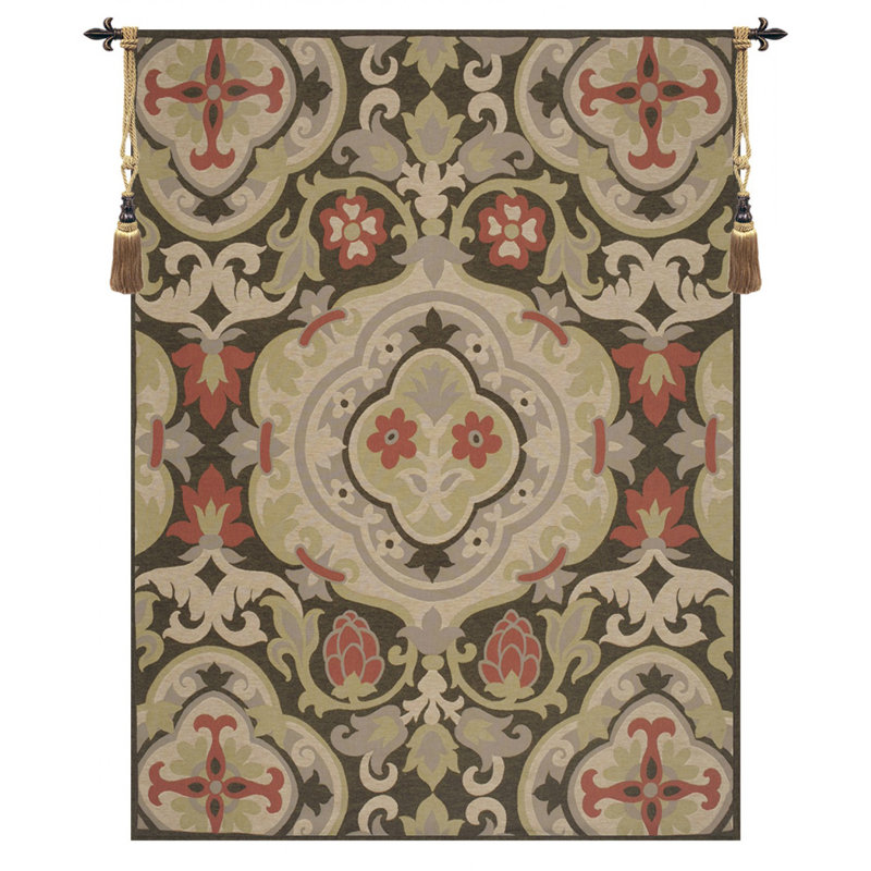 French Loom Woven Cotton Blend Wall Hanging, 78" H x 58" W