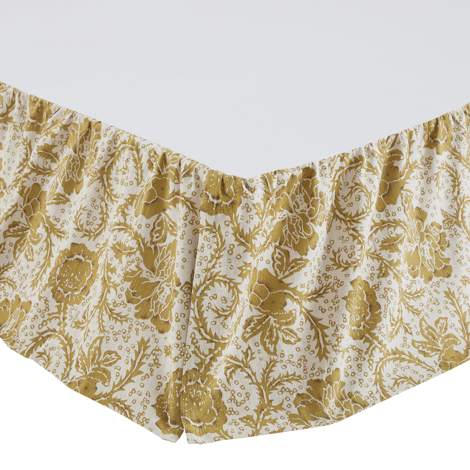 Cotton Ruffled Bed Skirt, King